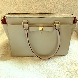 Kate spade light grey handbag